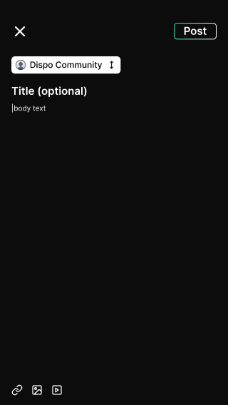Medusa make a post screen with community selector